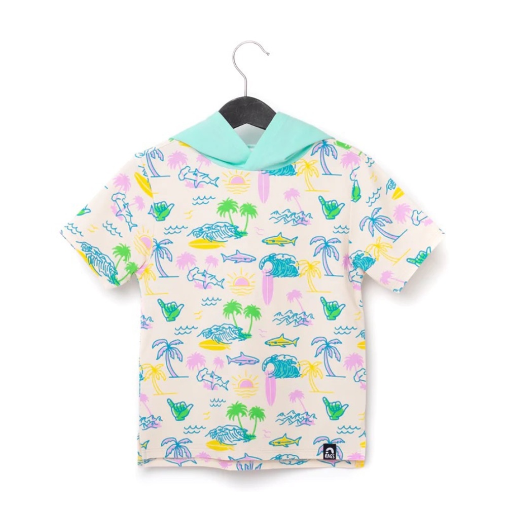 Rags Drop Shoulder Hooded Tee
